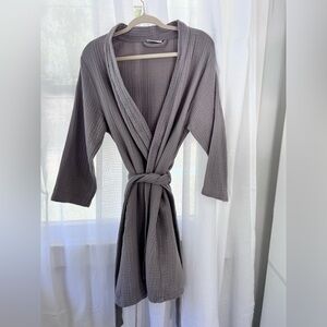 Parachute Lavender Gray Gauze Robe - Soft Wrap - Cloud Cotton Robe